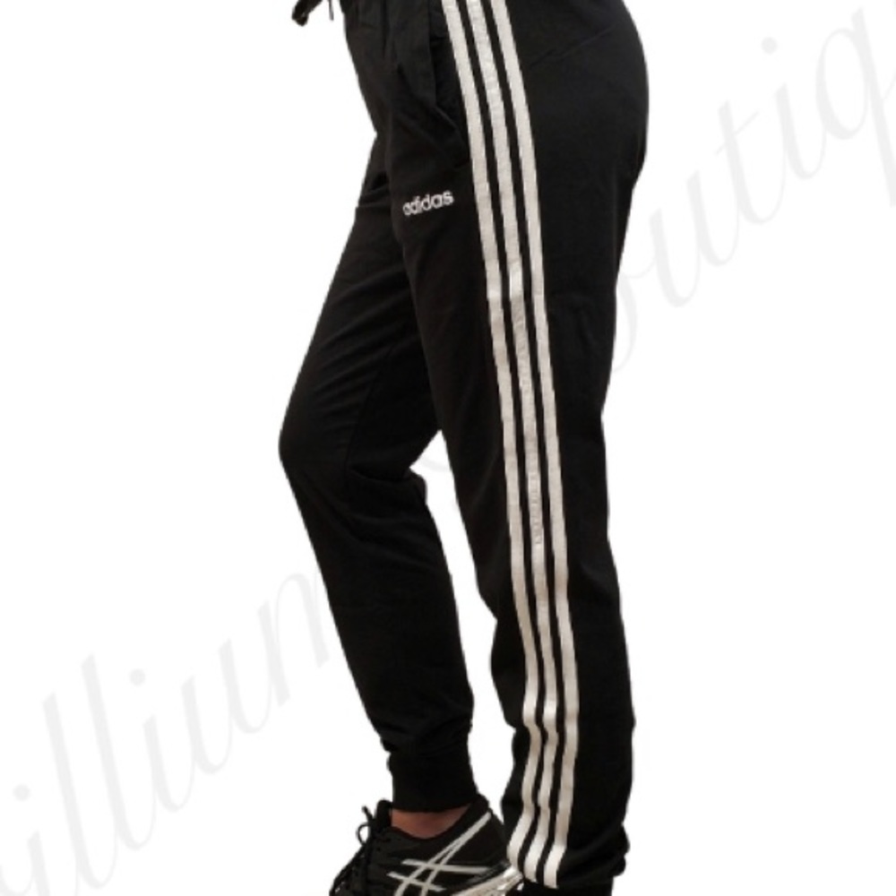 Adidas women’s 3 striped French terry joggers - Picture 5 of 7